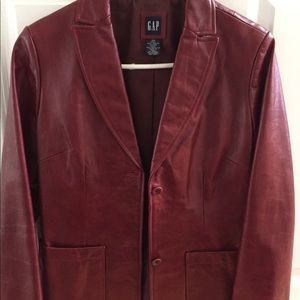 Gap leather blazer